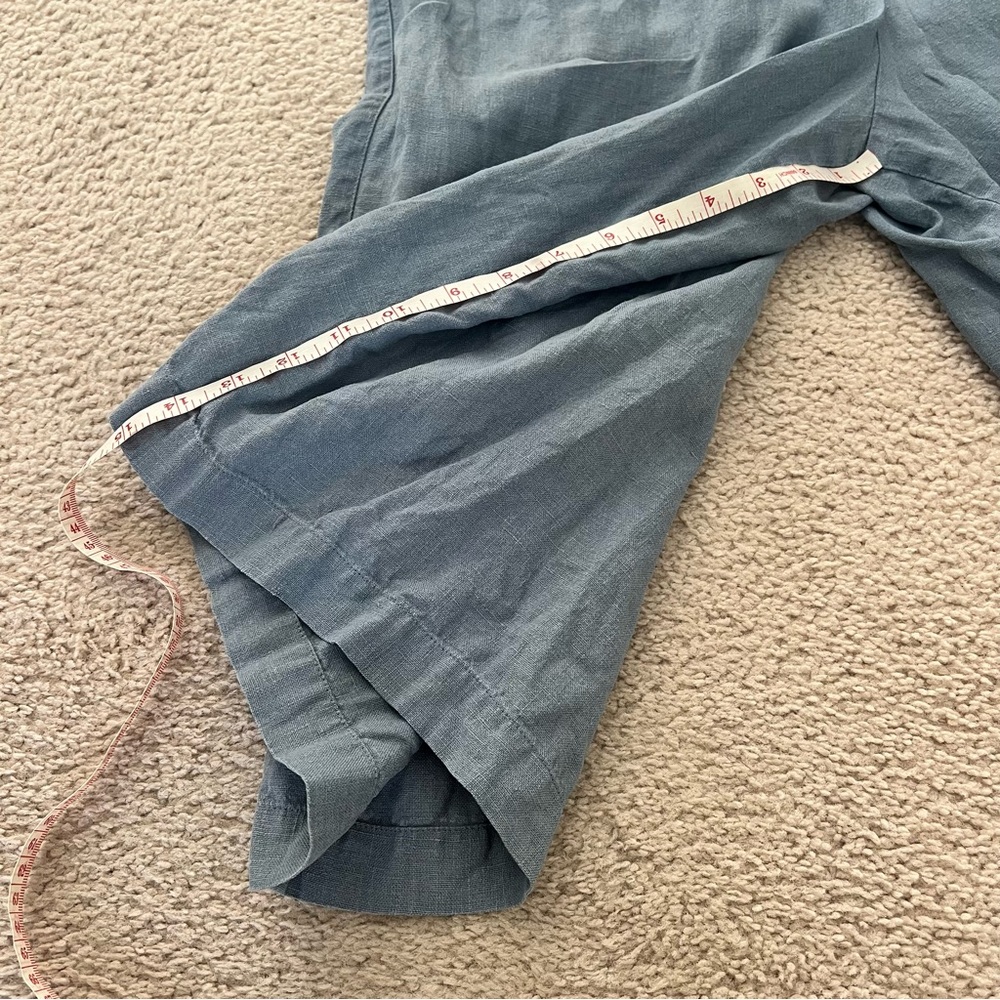 notPERFECTLINEN Light Blue Linen Jumpsuit - Picture 9 of 10